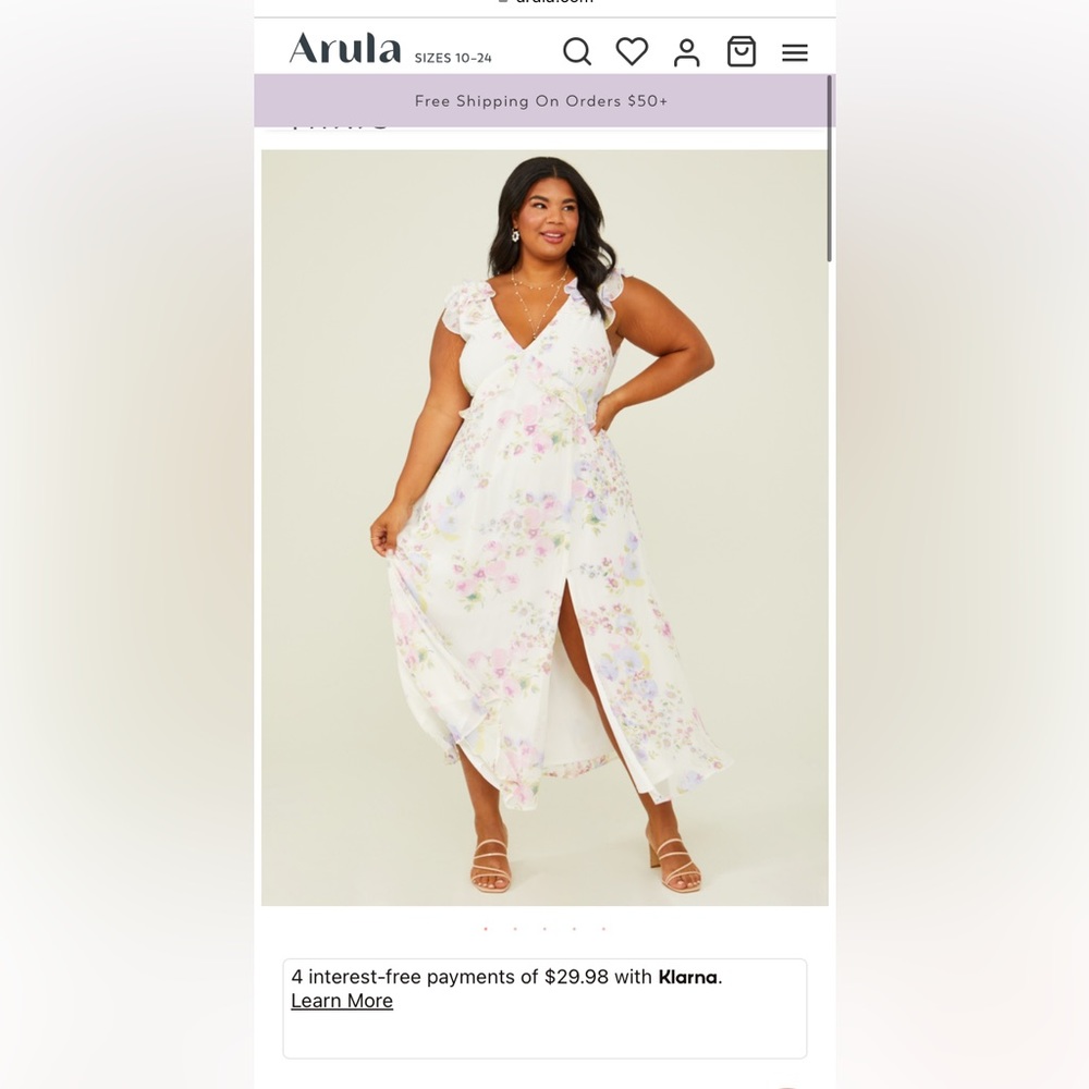 Arula Kadence Floral Maxi Dress NWT